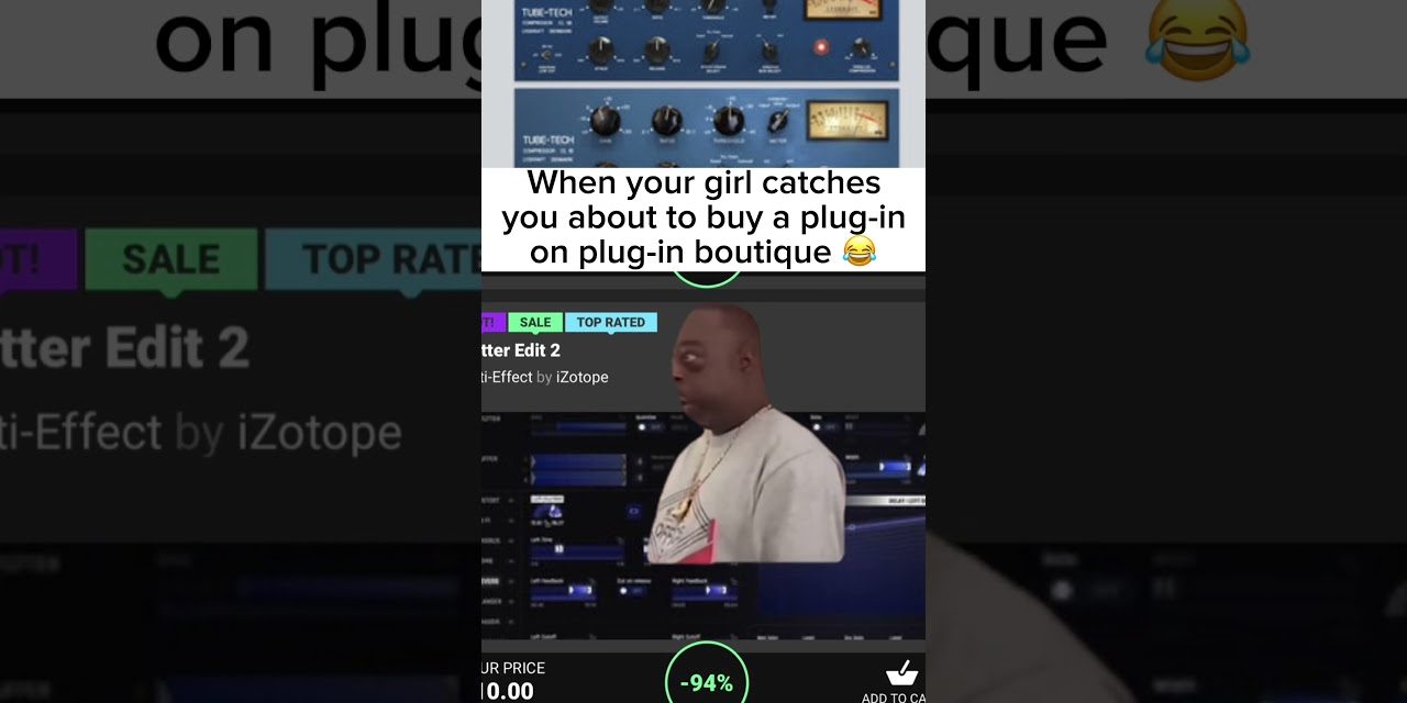 Yo @PluginBoutiqueOfficial always has the best deals though 😂 #shorts #producermems #producermemes